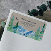 Kraft Rocky Mountain Rücksendeadresse Adressaufkleber