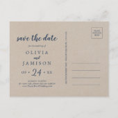 Kraft Rocky Mountain Save the Date Postcard Einladungspostkarte (Rückseite)