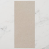 Kraft Rocky Mountain Wedding Dinner Menü Menükarte (Rückseite)