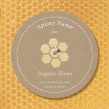 Kraft Rustic Honey Jar Label Aufkleber für Imker