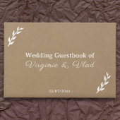 Kraft & Rustic Wedding Guest Book Gästebuch