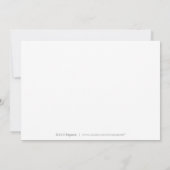 Kraft rustikale Blumenkalligraphie Save the Date (Rückseite)