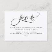 Kraft, rustikale Hochzeit und Empfang Begleitkarte (Vorderseite)