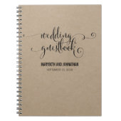 Kraft rustikale Moderne wir machen Gästebuch Notizblock (Vorderseite)