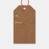 Kraft Schokolade und Party Geschenkanhänger (Rückseite)