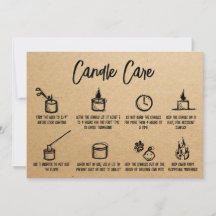 Kraft Simple Candle Care Vielen Dank Logo hinzufüg