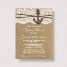 Kraft-, Spitz- und Nautical Anchor Beach Brautpart