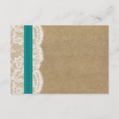 Kraft-, Spitzen- und Sonnenblumen-Kollektion - Aqu Begleitkarte (Rückseite)