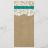 Kraft-, Spitzen- und Sonnenblumen-Kollektion - Aqu Menükarte (Rückseite)