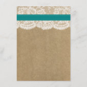 Kraft-, Spitzen- und Sonnenblumen-Kollektion - Aqu Menükarte (Rückseite)