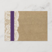 Kraft-, Spitzen- und Sonnenblumen-Kollektion - Lil Begleitkarte (Rückseite)