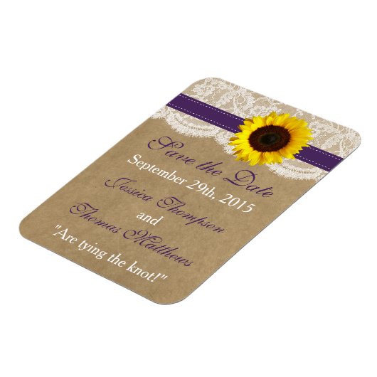 Kraft-, Spitzen- und Sonnenblumen-Kollektion - Lil Magnet (Linke Seite)