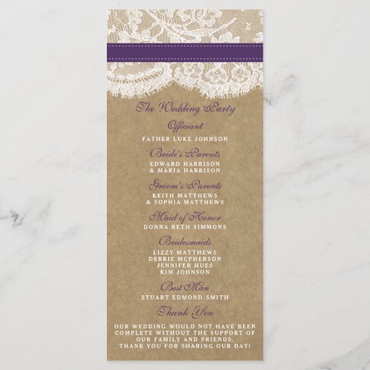 Kraft-, Spitzen- und Sonnenblumen-Kollektion - Lil Programm (Rückseite)