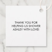 Kraft Starfish Brautparty Gift Favor Tag Geschenkanhänger (Rückseite)