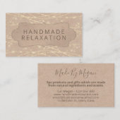 Kraft String Lights Wellness-Center Bath Sohle But Visitenkarte (Vorne/Hinten)