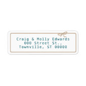 Kraft String-Rücksendeadresse (Vorne)