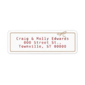 Kraft String-Rücksendeadresse (Vorne)