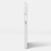 Kraft Style Business Custom Logo & Text Rustikal iPhone Hülle (Linke Seite)