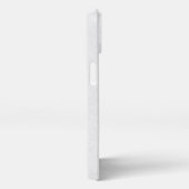 Kraft Style Business Custom Logo & Text Rustikal iPhone Hülle (Rechte Seite)