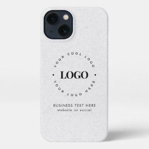 Kraft Style Business Custom Logo & Text Rustikal iPhone 13 Hülle