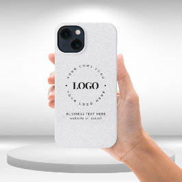 Kraft Style Business Custom Logo & Text Rustikal iPhone 13 Hülle