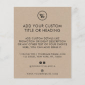 Kraft Style Custom Business Logo & Social Media Flyer (Hinten)