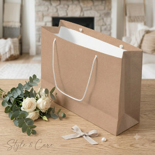 Kraft Style Große Geschenktüte Charmante Geschenkv