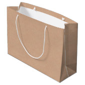 Kraft Style Large Gift Bag Charming Gift Packaging Große Geschenktüte (Rückseite Schrägansicht)