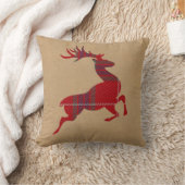 Kraft & Tartan Reindeer Red ID589 Kissen (Decke)