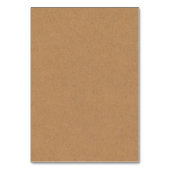 Kraft-Tischnummer / Hochzeitskraft-Tischnummer Tischnummer (Rückseite)