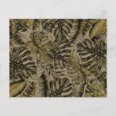 Kraft Tropical Palm Blätter Hochzeitstag speichern (Rückseite)