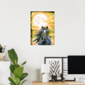 Kraft und Anmut Poster (Heimbüro)