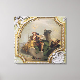 Kraft und Gerechtigkeit, vom 'Sala Capitolare Leinwanddruck