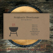 Kraft- und Rustikale GRILLEN Business Card Visitenkarte