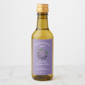 Kraft- und Rustikale Hautbeere Sirup Flasche Etike Weinetikett (Vorderseite)