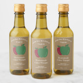 Kraft- und Rustikales Apfelwein-Cider-Vinegar-Flas Weinetikett (Flaschen)