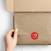 Kraft- und Weißschneepunkte Seidenpapier