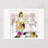 Kraft und Würde Mütter Tag Inspiration Postkarte (Vorderseite)