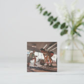 Kraft Weight Sport Fitness Personal Trainer Quadratische Visitenkarte (Stehend Vorderseite)