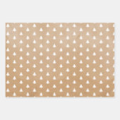 Kraft White Frohe Weihnachten glückliche Ferien Bä Geschenkpapier Set (Vorderseite 2)