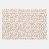 Kraft Winter White Christmas Elegant Geschenkpapier Set (Vorderseite 3)