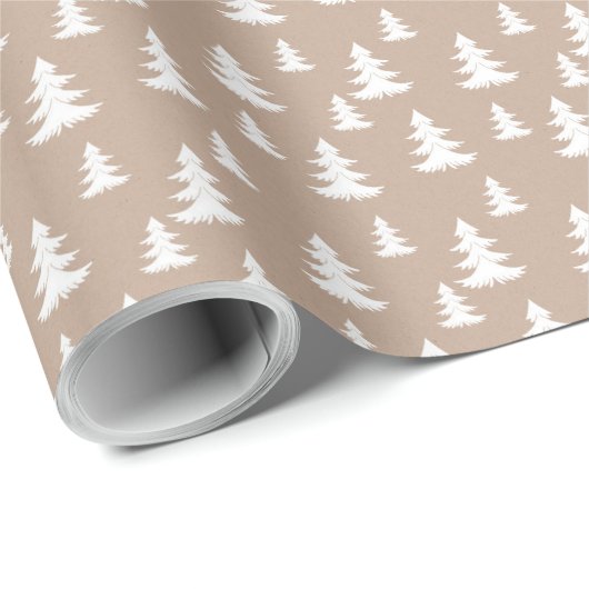 Kraft Winter White Christmas Elegant Wrapping Pap Geschenkpapier (Rolleneckpunkt)