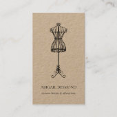 Kraft-Wire-Kleidung Form Seamstress-Nähwechsel Visitenkarte (Vorderseite)