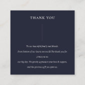 KRAFT YELLOW ORANGE FLORA BUNCH WEDCH DANKEN QUADRATISCHE VISITENKARTE (Rückseite)