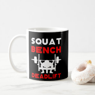 Kraftanhebende Sitzbank Deadlift Kaffeetasse