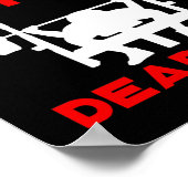 Kraftanhebende Sitzbank Deadlift Poster (Ecke)