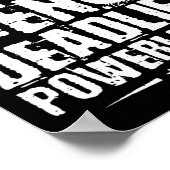 Kraftanhebung auf der Squat Bench Deadlift Poster (Ecke)