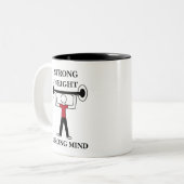 Kraftbauer Zweifarbige Tasse (Vorderseite Links)