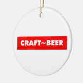 KRAFTBIER KERAMIK ORNAMENT (Links)