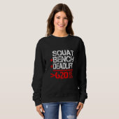 Kraftdreikampf 620 kg Klubmitglied Sweatshirt (Vorne ganz)